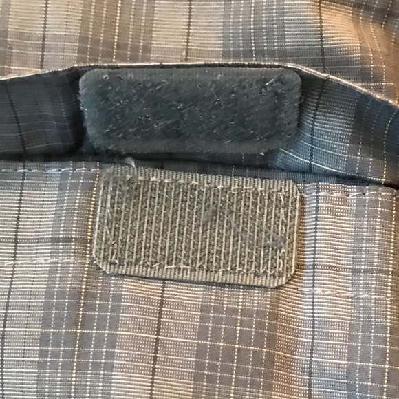 GH Bass Earth Blue Plaid Short Sleeve Two Pocket Men's Shirt Large - Picture 8 of 16